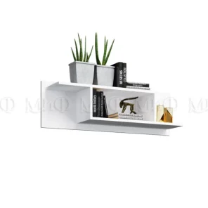 Полка навесная Нэнси New ЛДСП Белая