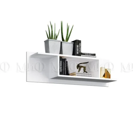 Полка навесная Нэнси New ЛДСП Белая