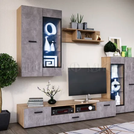 Гостиная Нэнси New Бетон