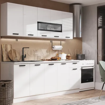 Кухня Рио Белый глянец